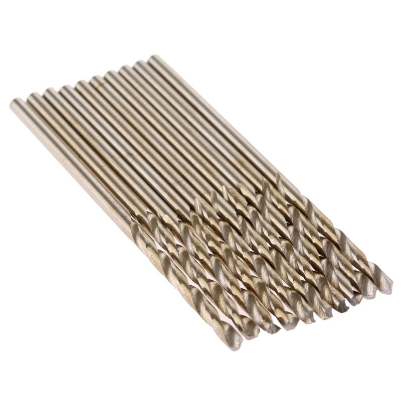 Mtsooning 10PCS 2mm Mini HSS Drill Bit Straight Shank Twist Drill Premium High Speed Steel Jobber Length Drill for Electrical DIY Rotary Hand Tools - Image 3